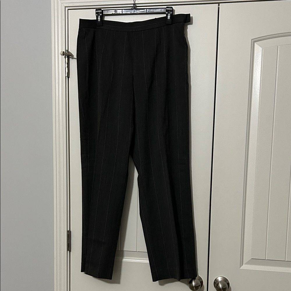 Kasper Charcoal Pinstripe Blazer & Pant Set - Picture 6 of 8